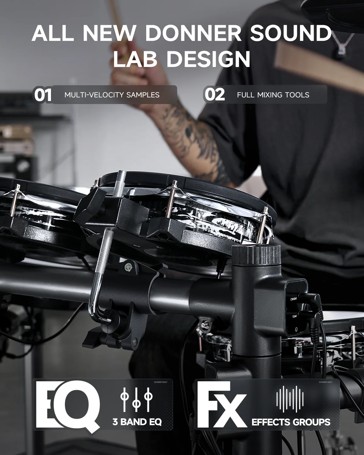 Donner Beat Electronic Drum Set - Image 8