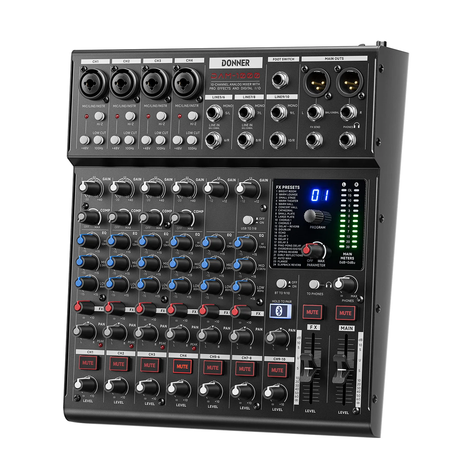 Donner DAM1000 Audio Mixer - Image 3