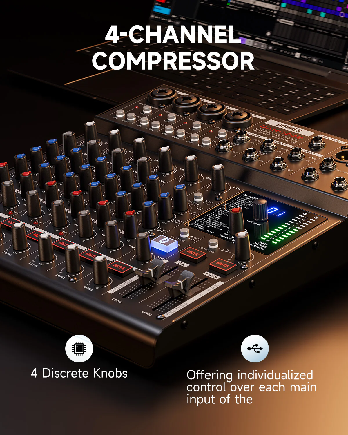 Donner DAM1000 Audio Mixer - Image 5