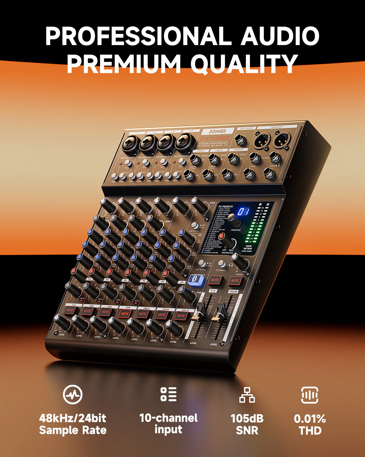 Donner DAM1000 Audio Mixer - Image 7