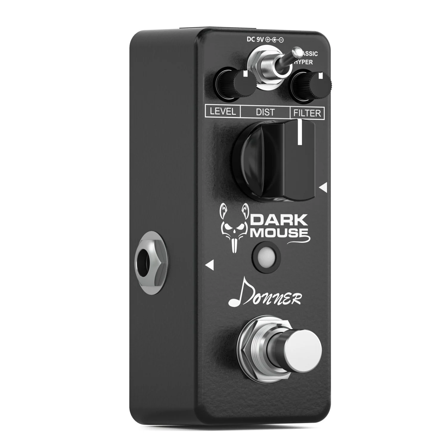Donner Dark Mouse Distortion Pedal Gain Effect with Two Distortion Modes - Image 3