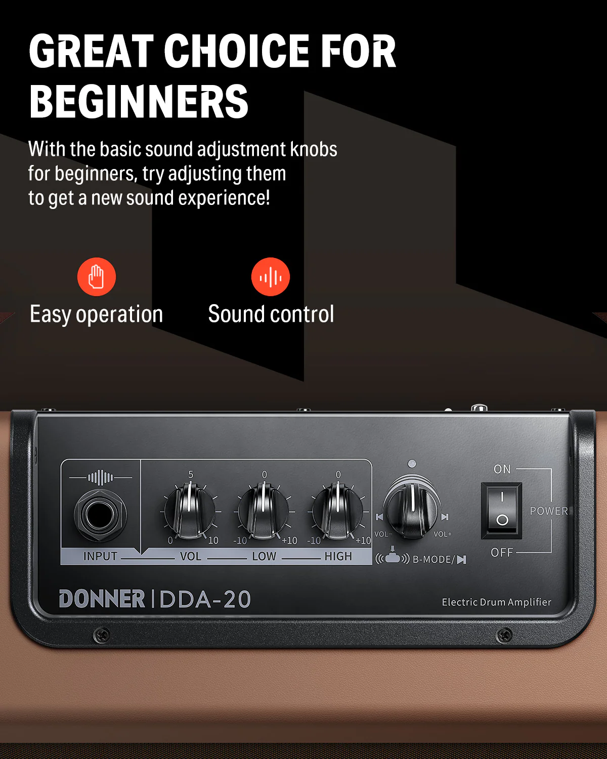 Donner DDA-20  Electric Drum Amplifier - Image 3
