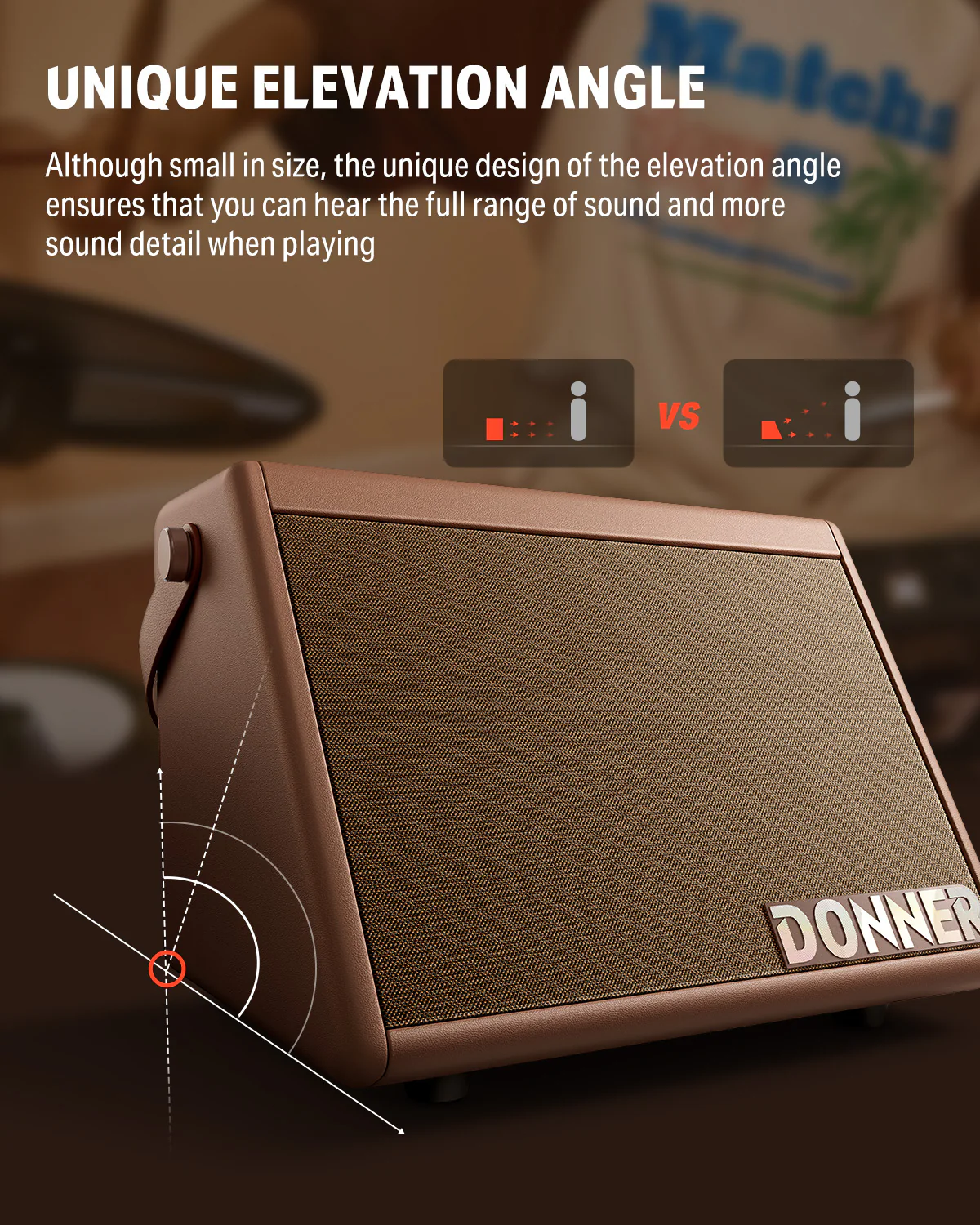 Donner DDA-20  Electric Drum Amplifier - Image 5
