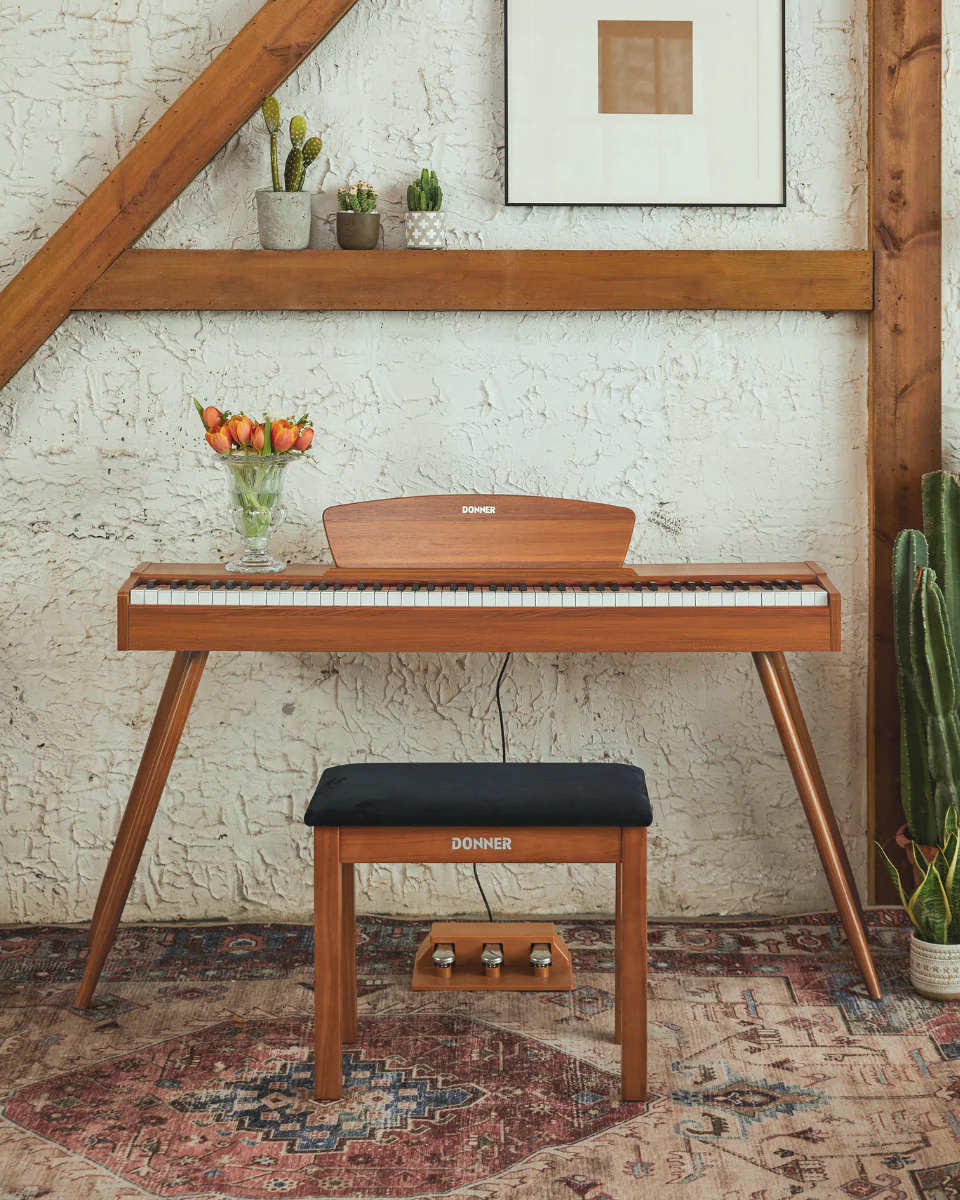 Donner DDP-80 Wooden Weighted Piano for Home - Image 22