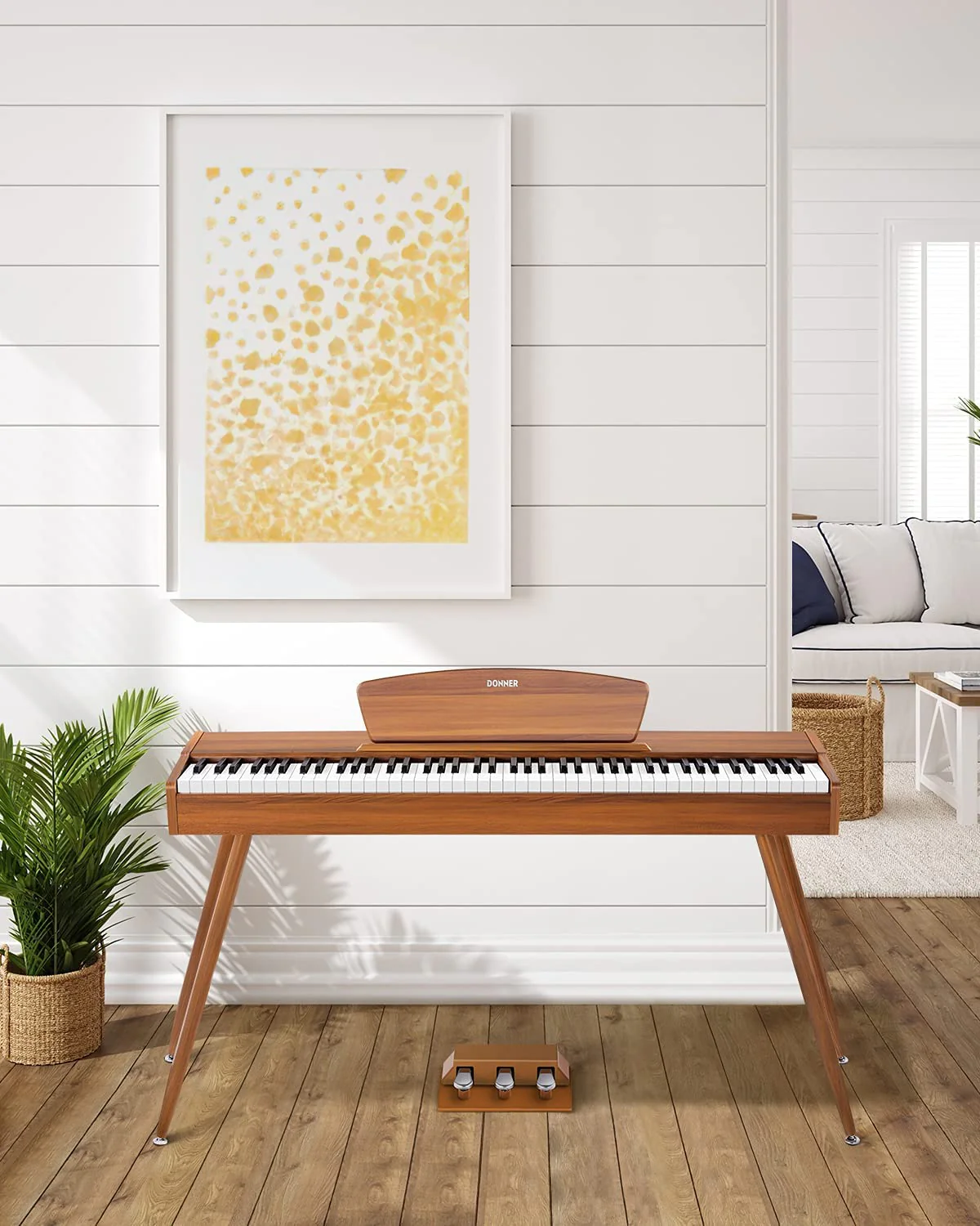Donner DDP-80 Wooden Weighted Piano for Home - Image 27