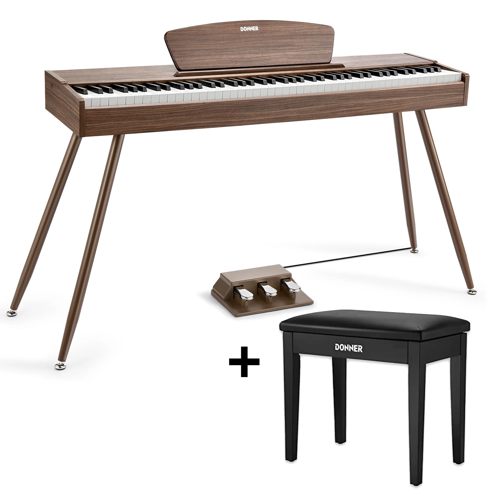 Donner DDP-80 Wooden Weighted Piano for Home - Image 8