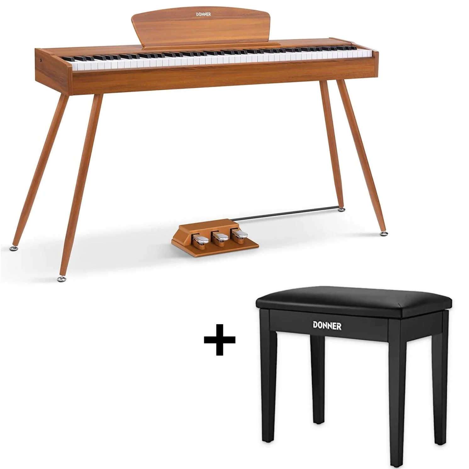 Donner DDP-80 Wooden Weighted Piano for Home - Image 5