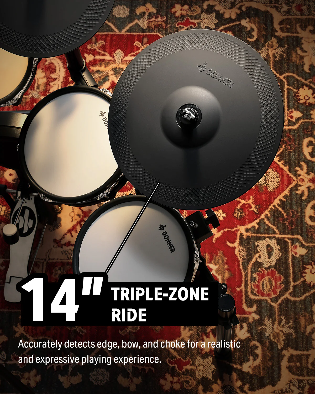 Donner DED-300Pro Electronic Drum Set - Image 10