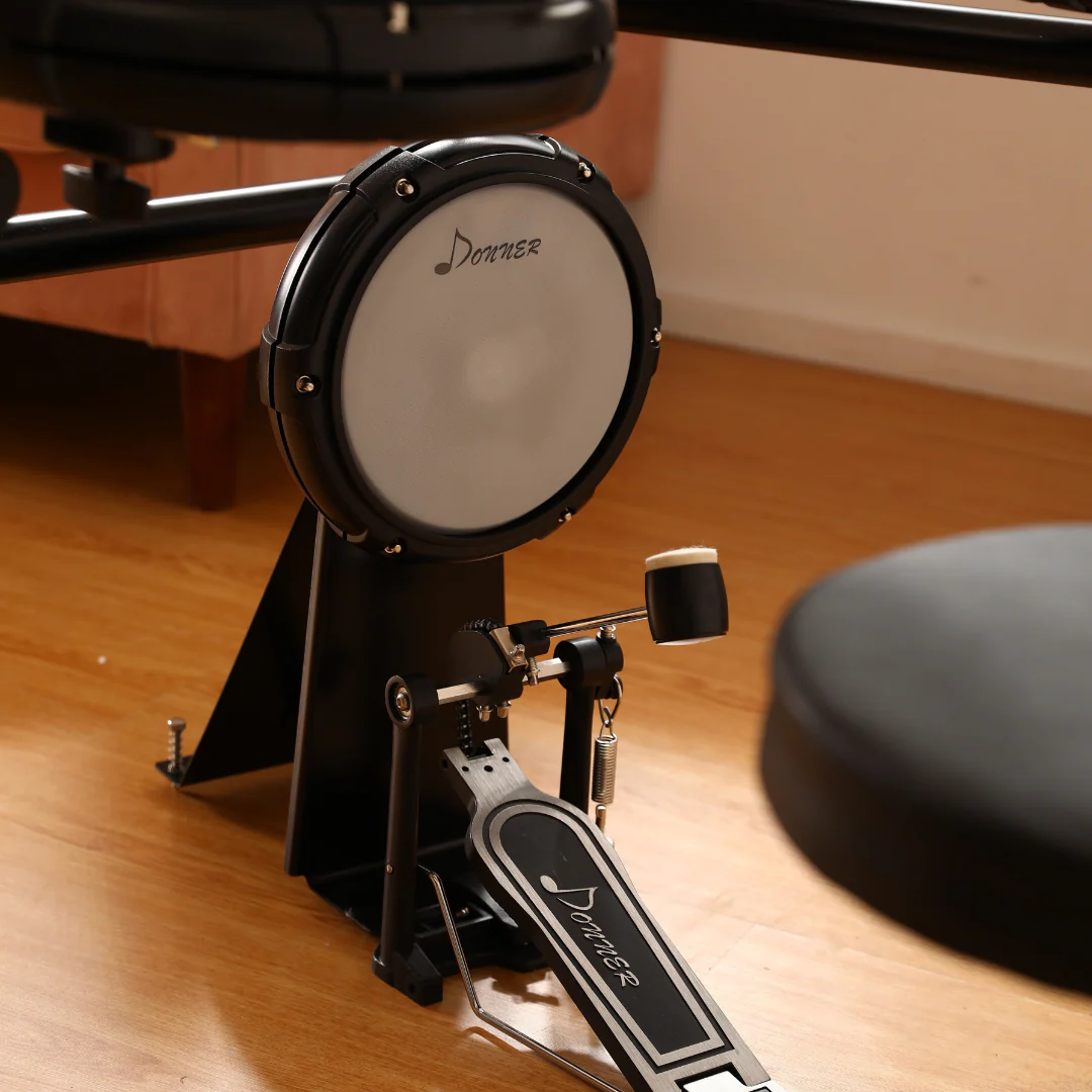 Donner DED-400 Professional Electronic Drum Set Kit with Drum Throne/Drumsticks/Headphones/Audio Cable - Image 14