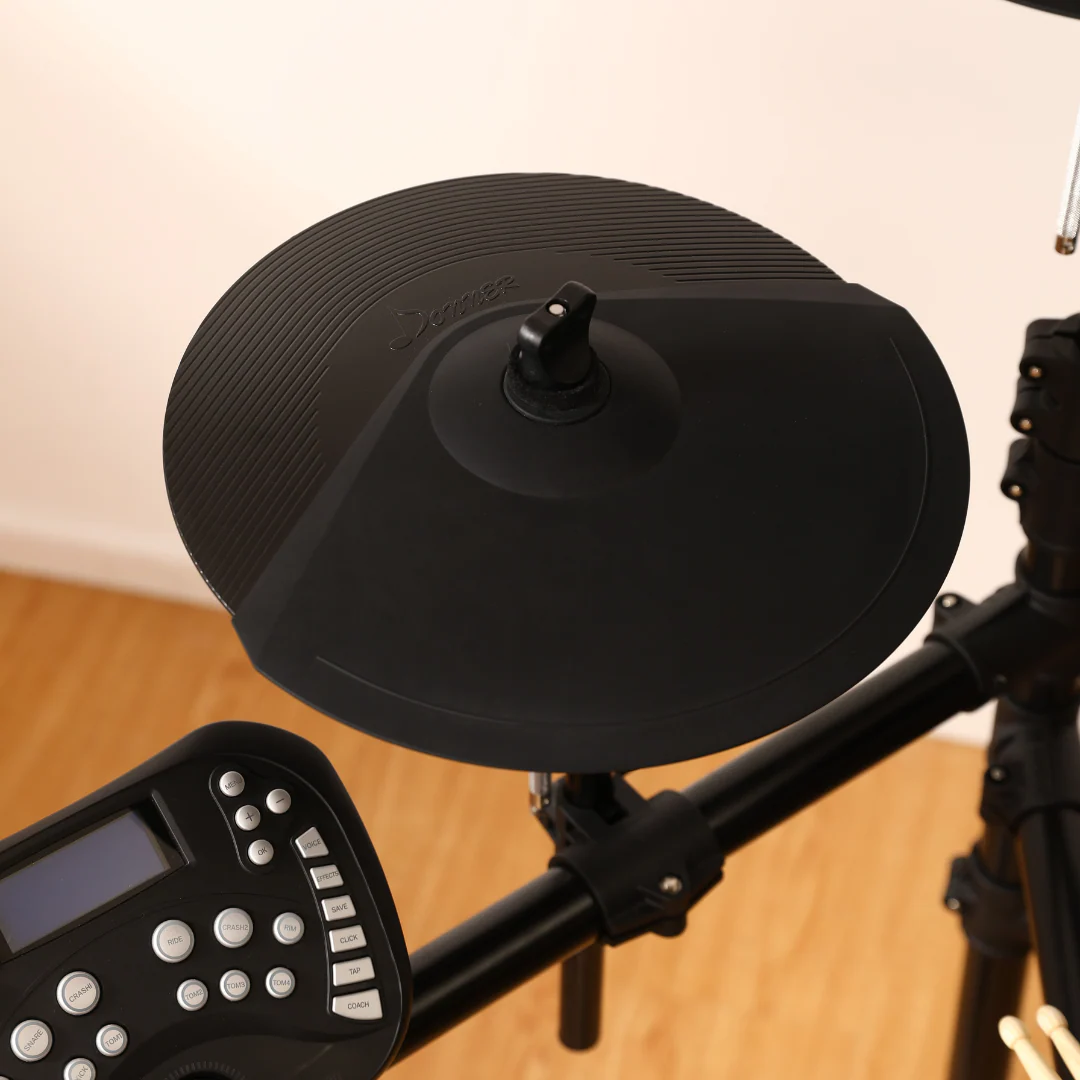 Donner DED-400 Professional Electronic Drum Set Kit with Drum Throne/Drumsticks/Headphones/Audio Cable - Image 15