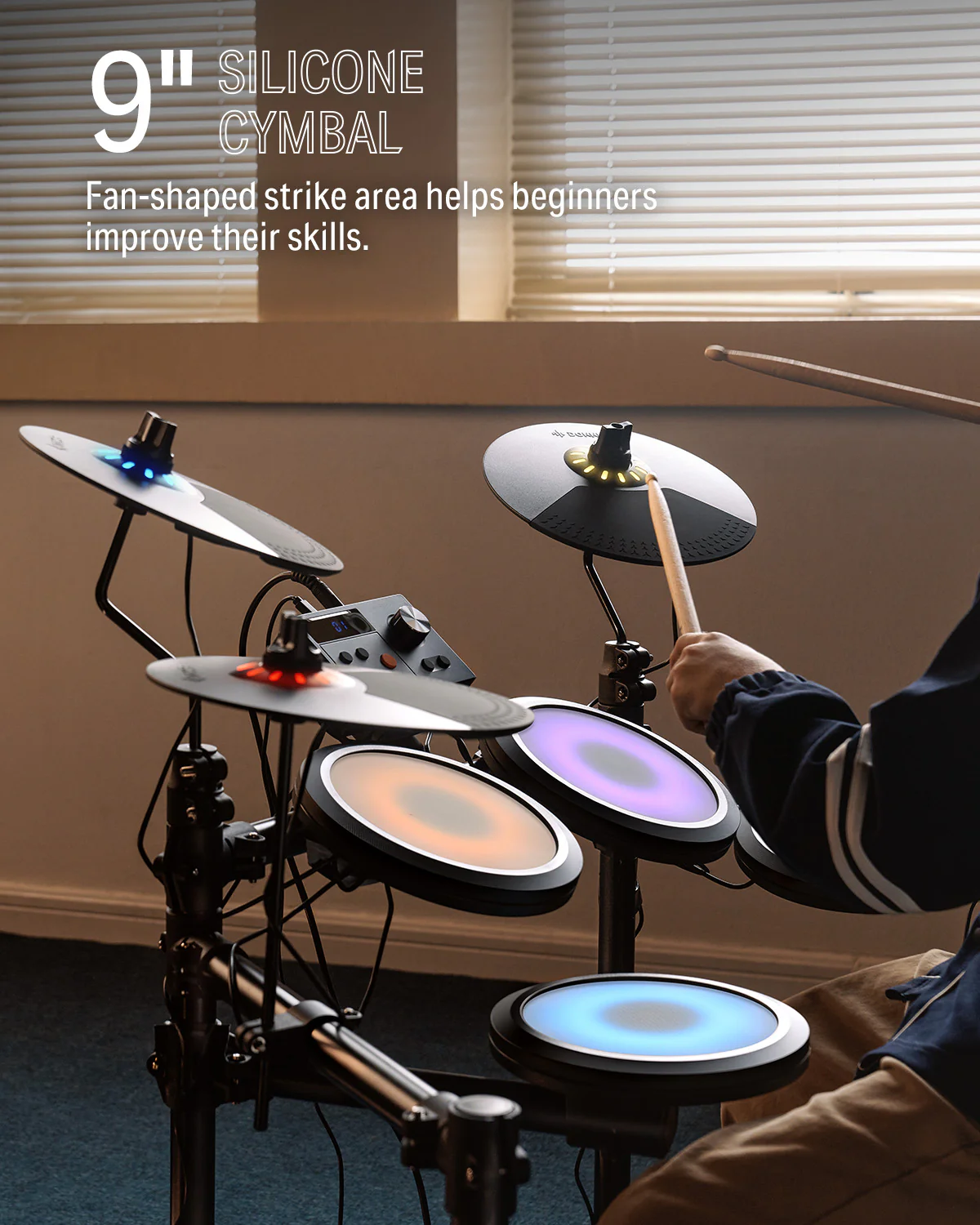 Donner DED-70 Electric Drum Set For Kids - Image 26