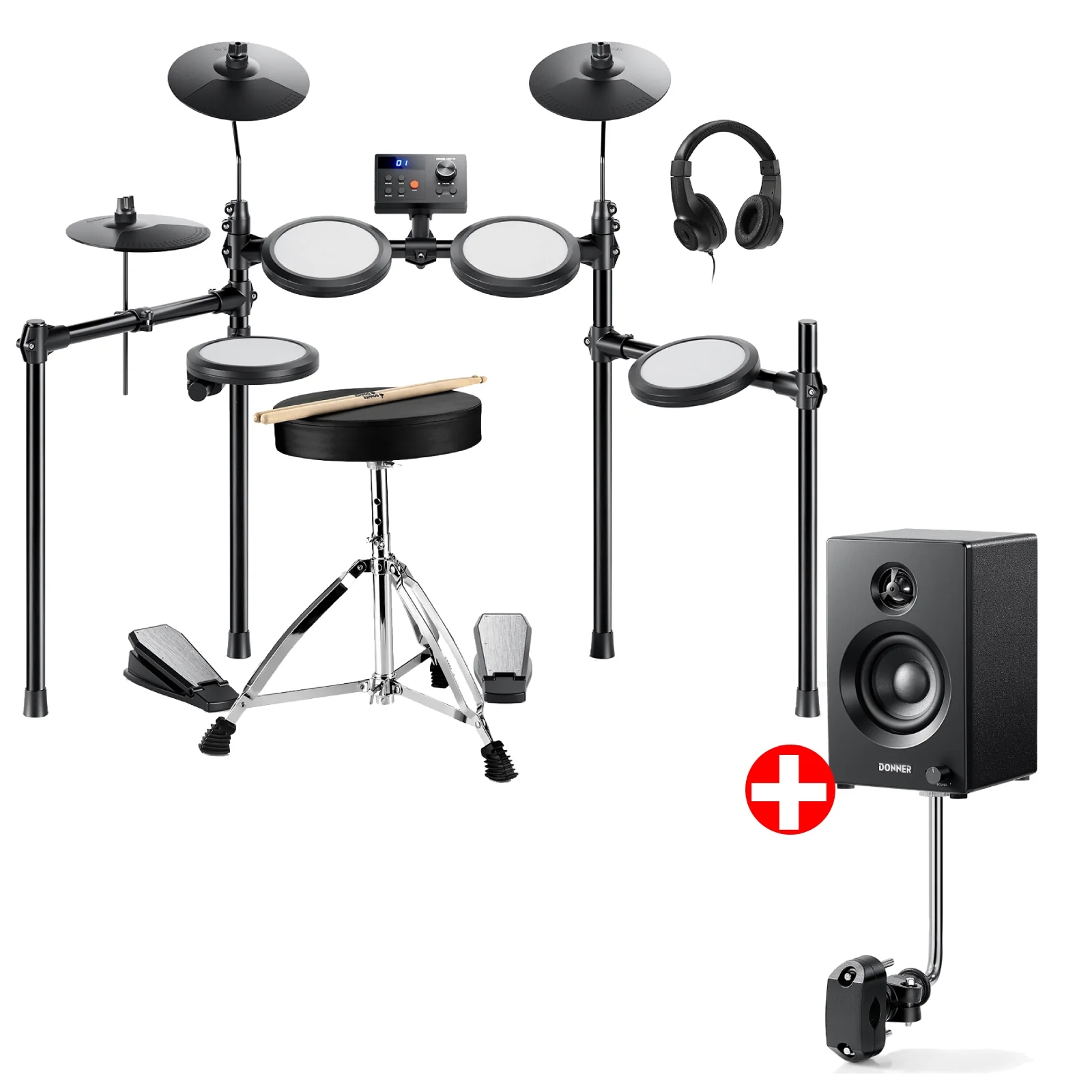 Donner DED-70 Electric Drum Set For Kids - Image 4
