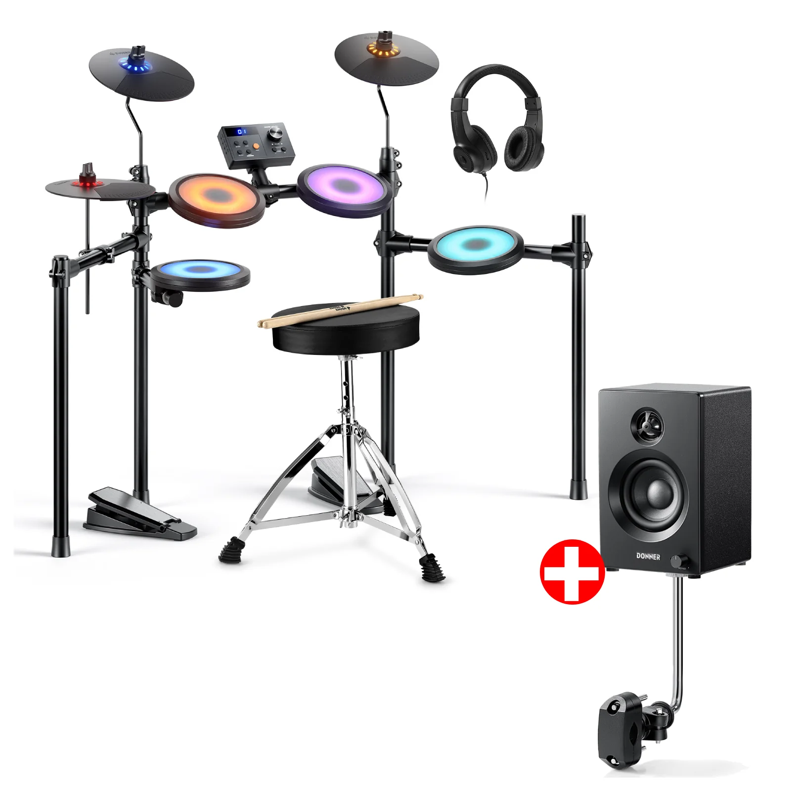 Donner DED-70 Electric Drum Set For Kids - Image 5