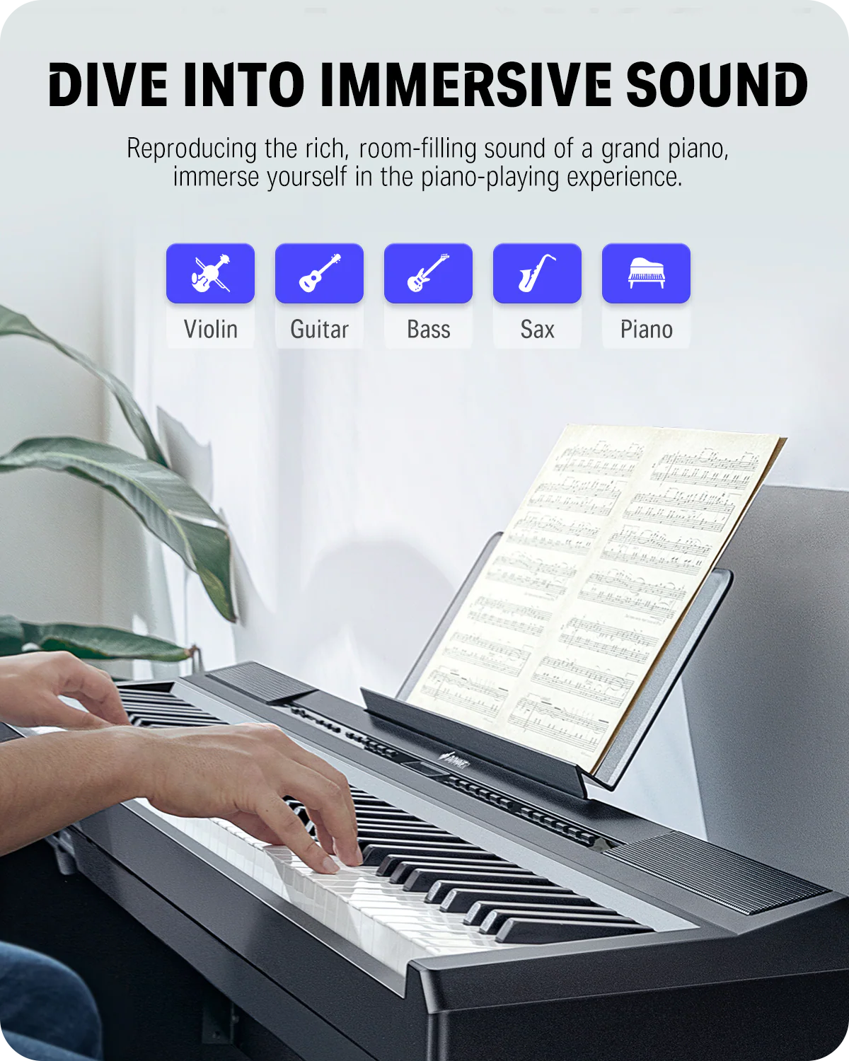 Donner DEP-20 Electronic keyboard With Stand - Image 4
