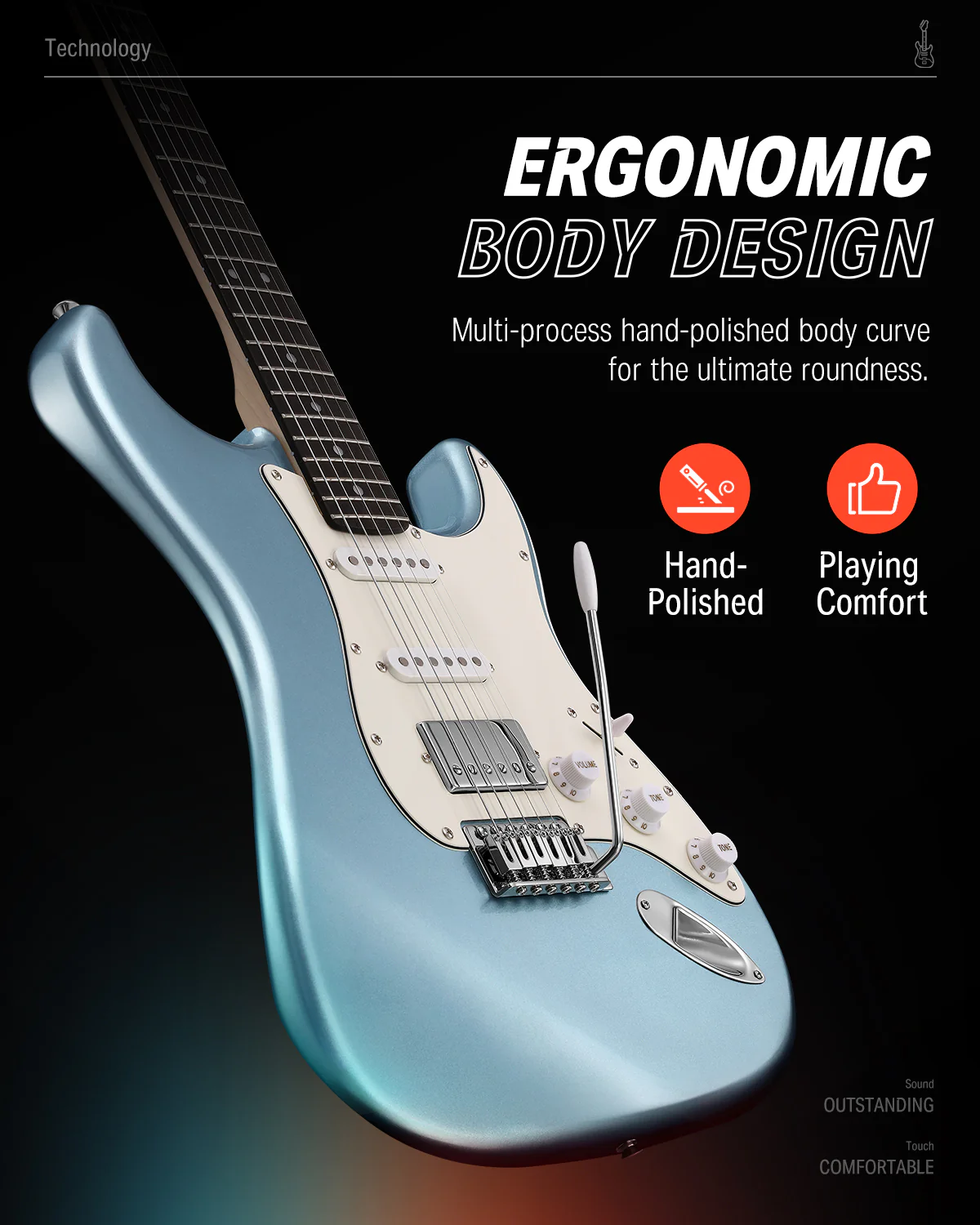 Donner DST-152 ST Electric Guitar Kit - Image 16