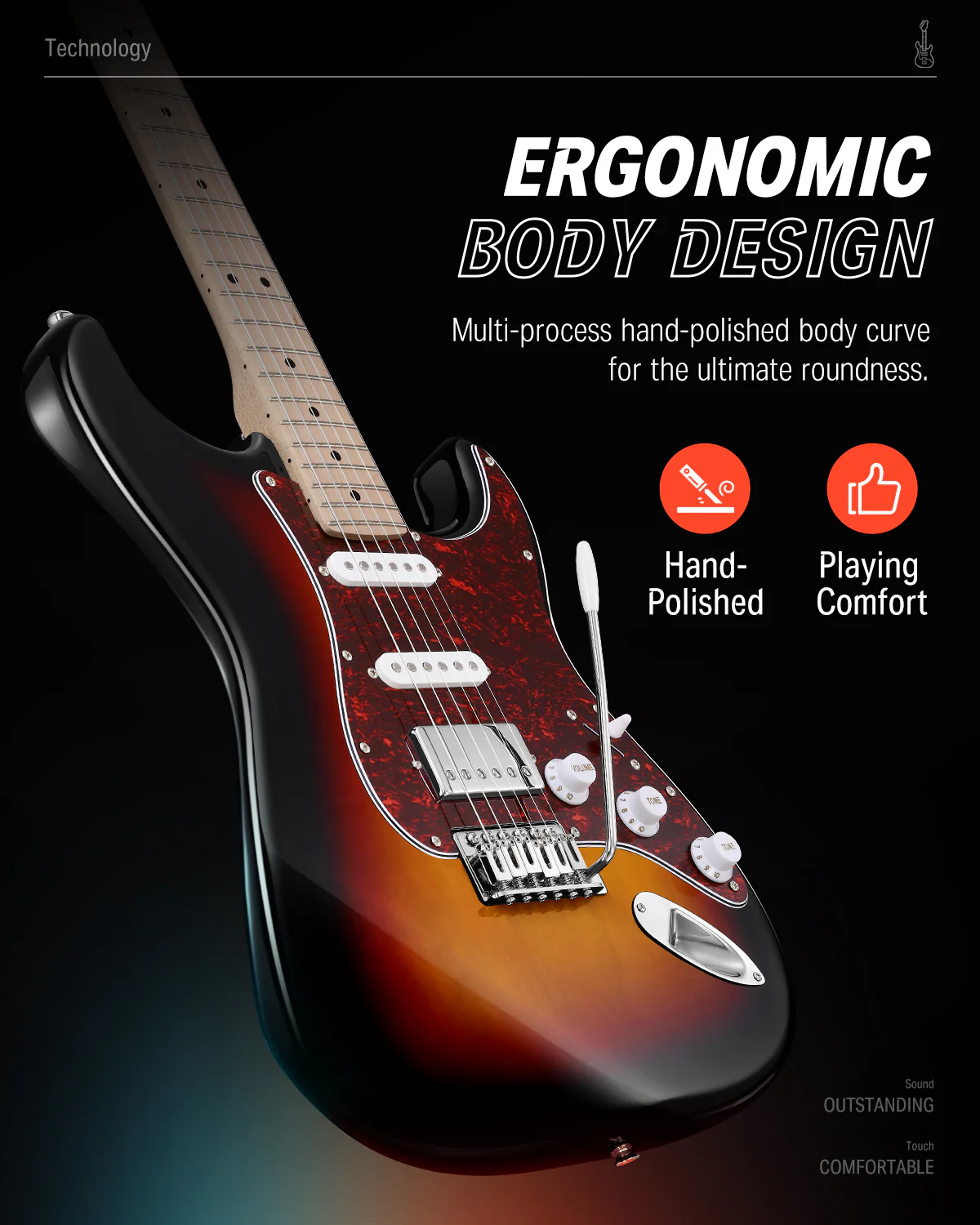 Donner DST-152 ST Electric Guitar Kit - Image 7