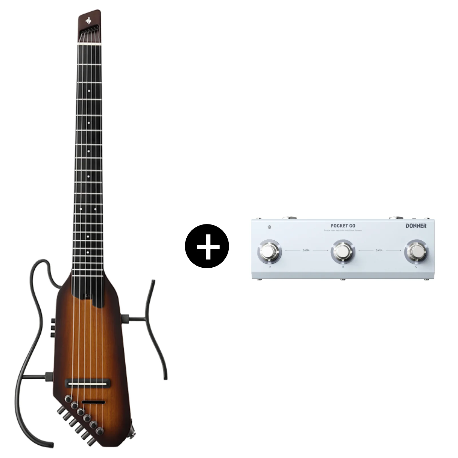 Donner HUSH C Nylon Acoustic-Electric Guitar - Image 30