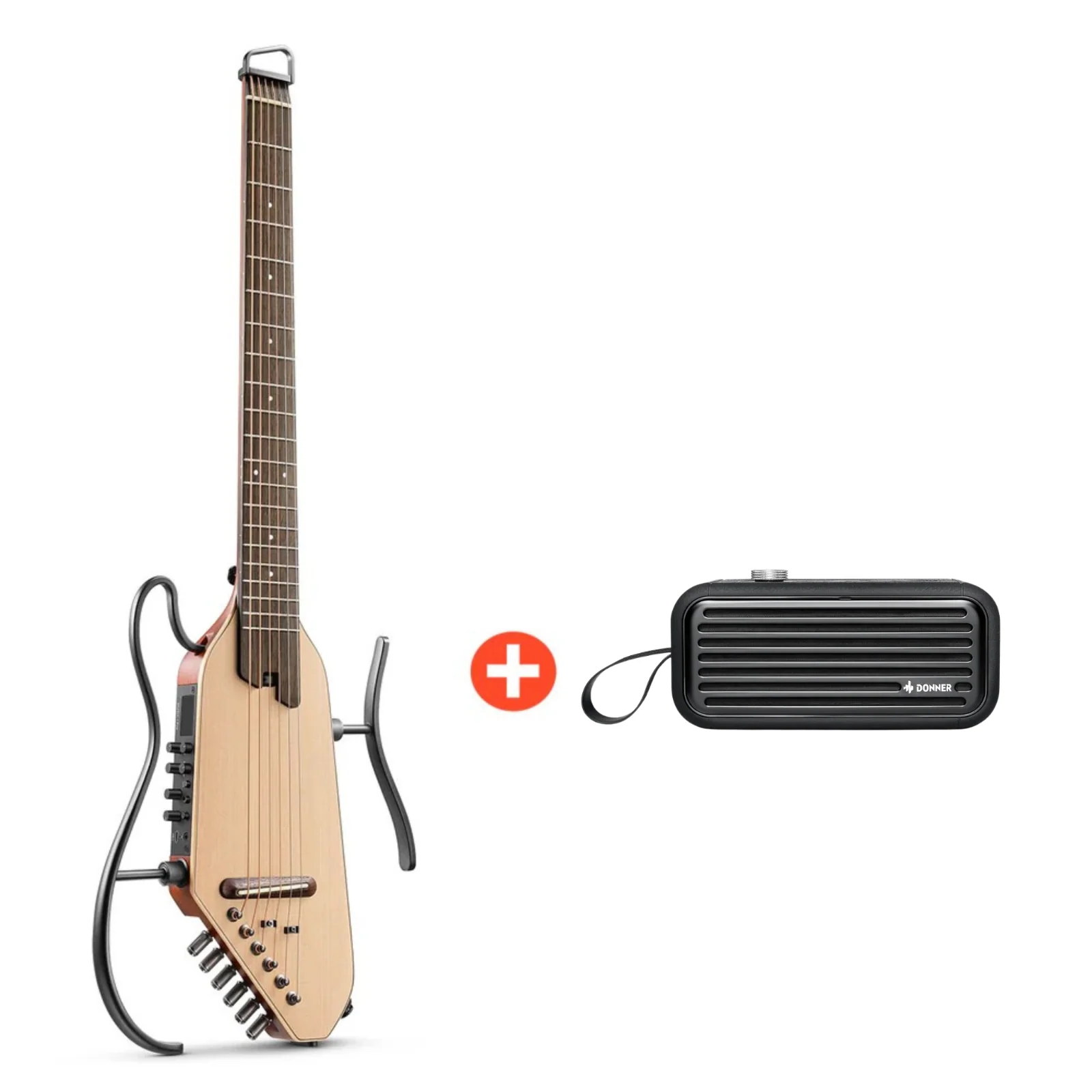 Donner HUSH I PRO Acoustic-Electric Travel Guitar - Image 13