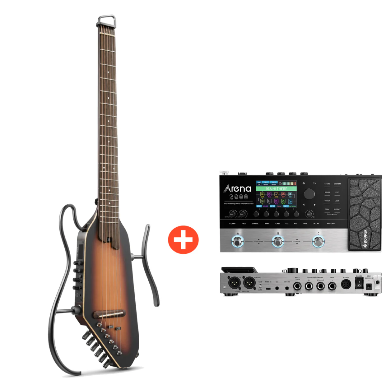 Donner HUSH I PRO Acoustic-Electric Travel Guitar - Image 24