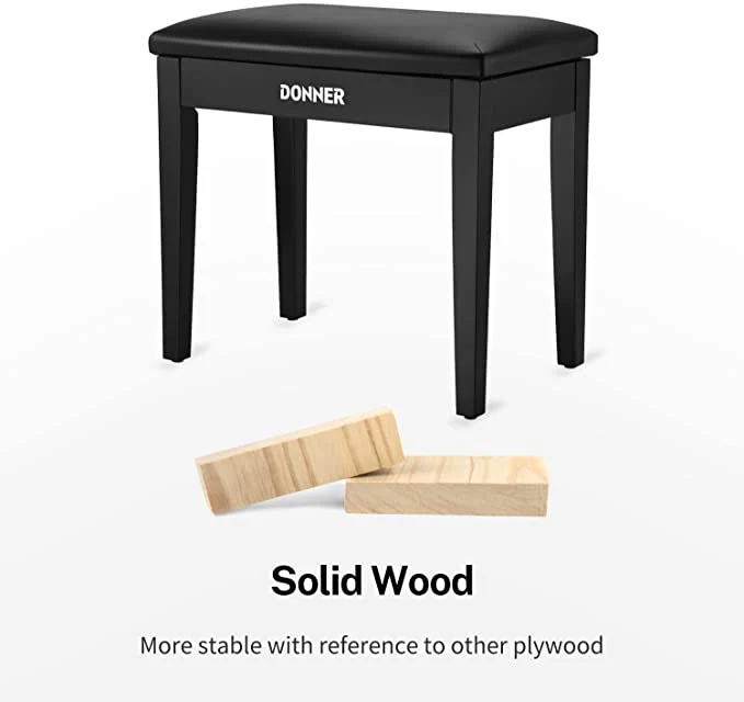 Donner DKB-10 Piano Bench w/Storage - Image 3