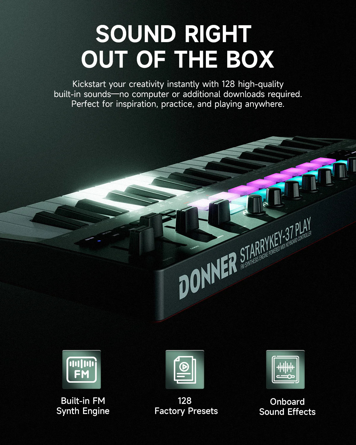 Donner Starrykey-37 Play Midi Controller - Image 6