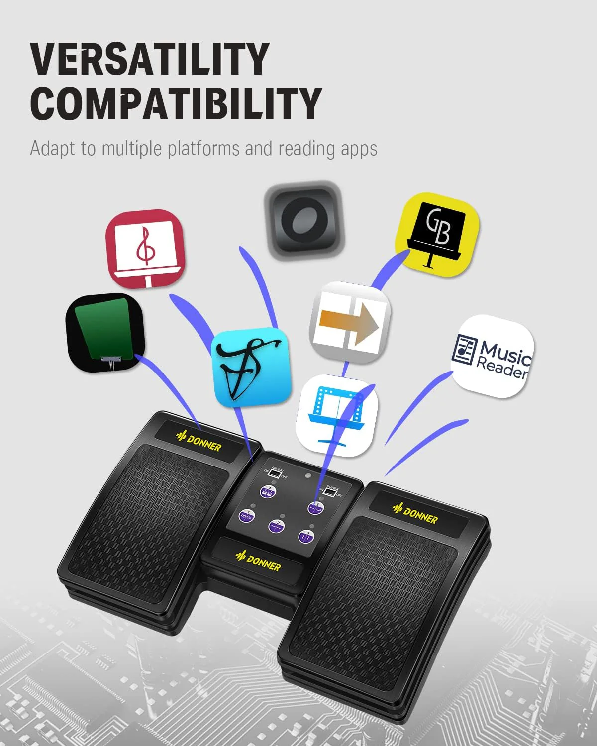 Donner Wireless Page Turner Pedal - Image 5