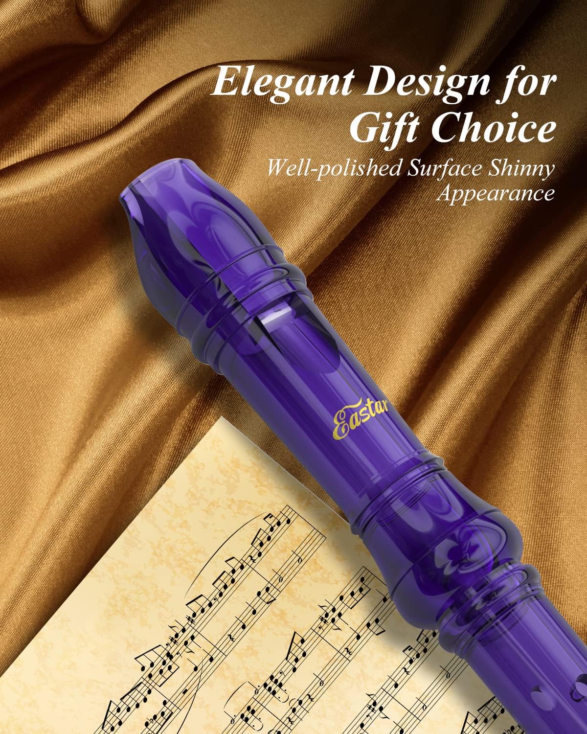 Eastar Soprano Recorder Instrument for Kids Students Beginners, German fingering C Key Recorder Instrument - Image 7